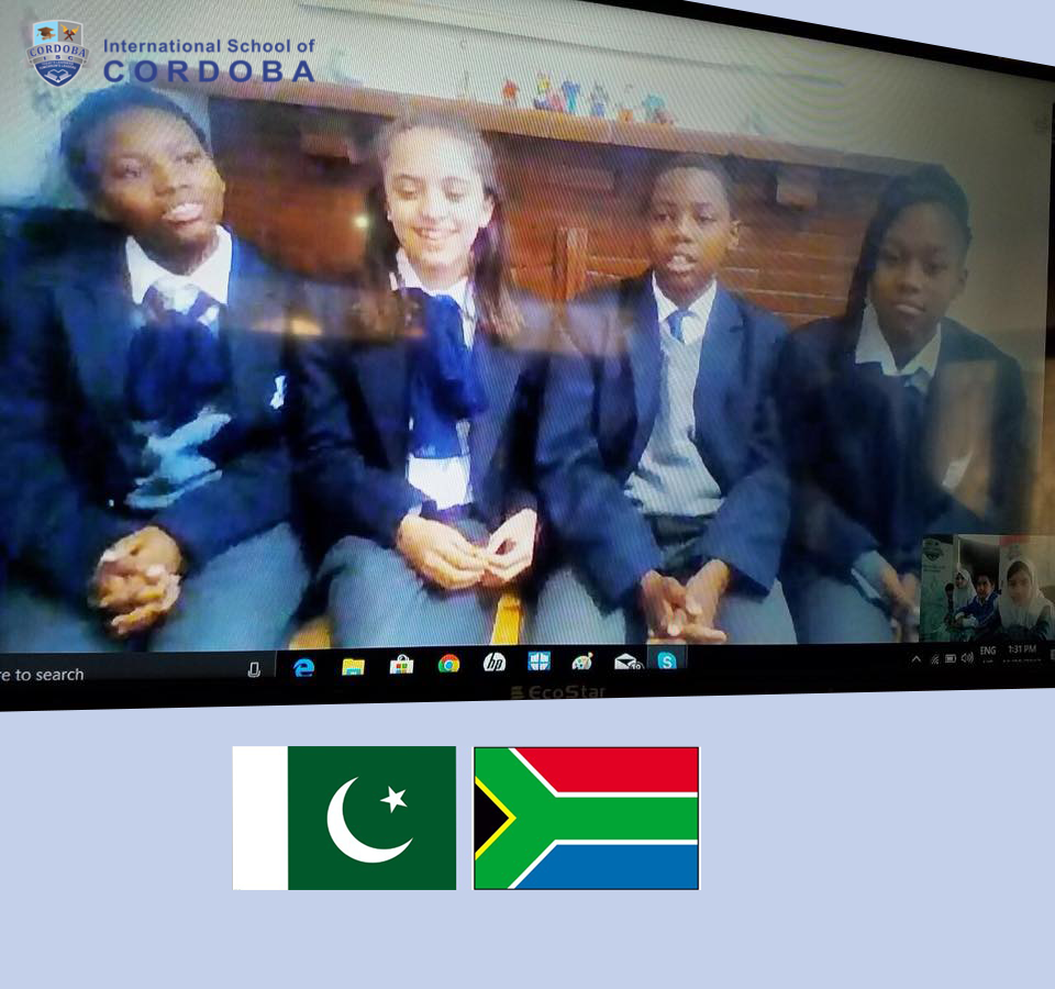 ISC Digital Lesson Session between South Africa & Pakistan Campus
